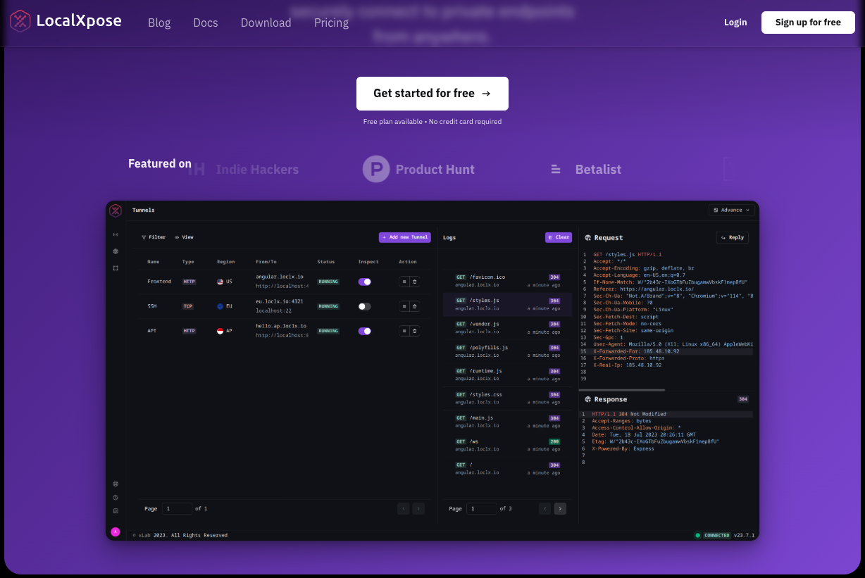 LocalXpose Dashboard